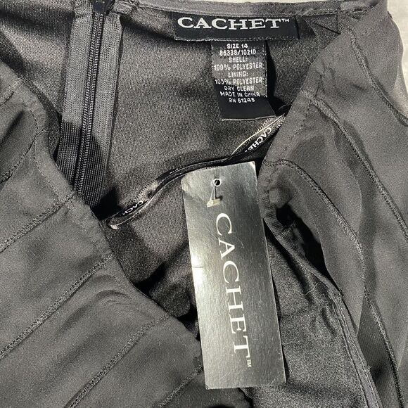 Y2K Vintage Midi Skirt Black Tiered Pleated Cottagecore Prairie Coquette Sz 14 - Picture 4 of 8